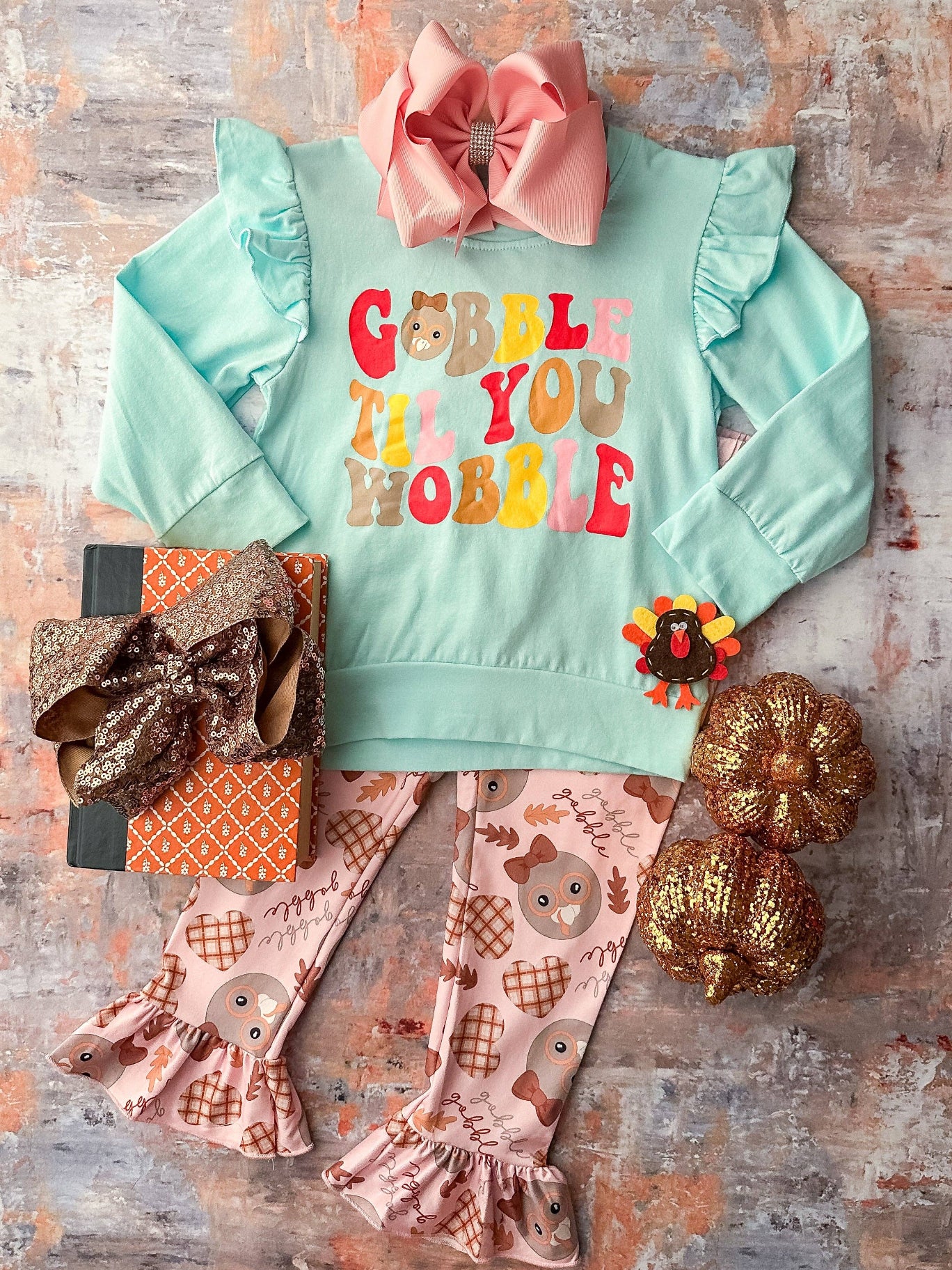 Gobble 'Til You Wobble Leggings Set: Fall 2025
