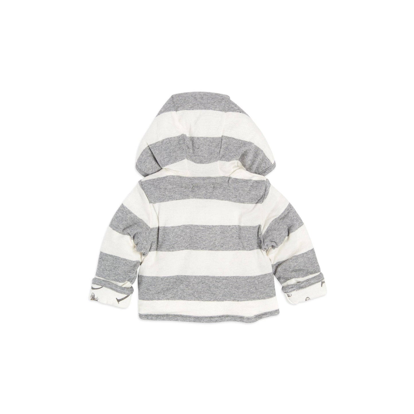 Watercolor A ''Bee'' C Reversible Jacket: Heather Grey