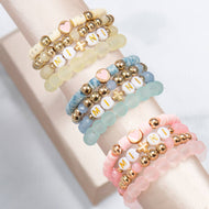 Mommy and Me Bracelets - Beaded Stackable Bracelet for Kids