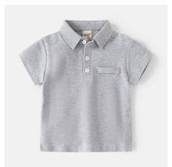 Toddler Boys Solid Color Shorts Polo Shirts