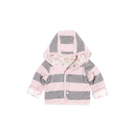 Watercolor A ''Bee'' C Reversible Jacket: Heather Grey