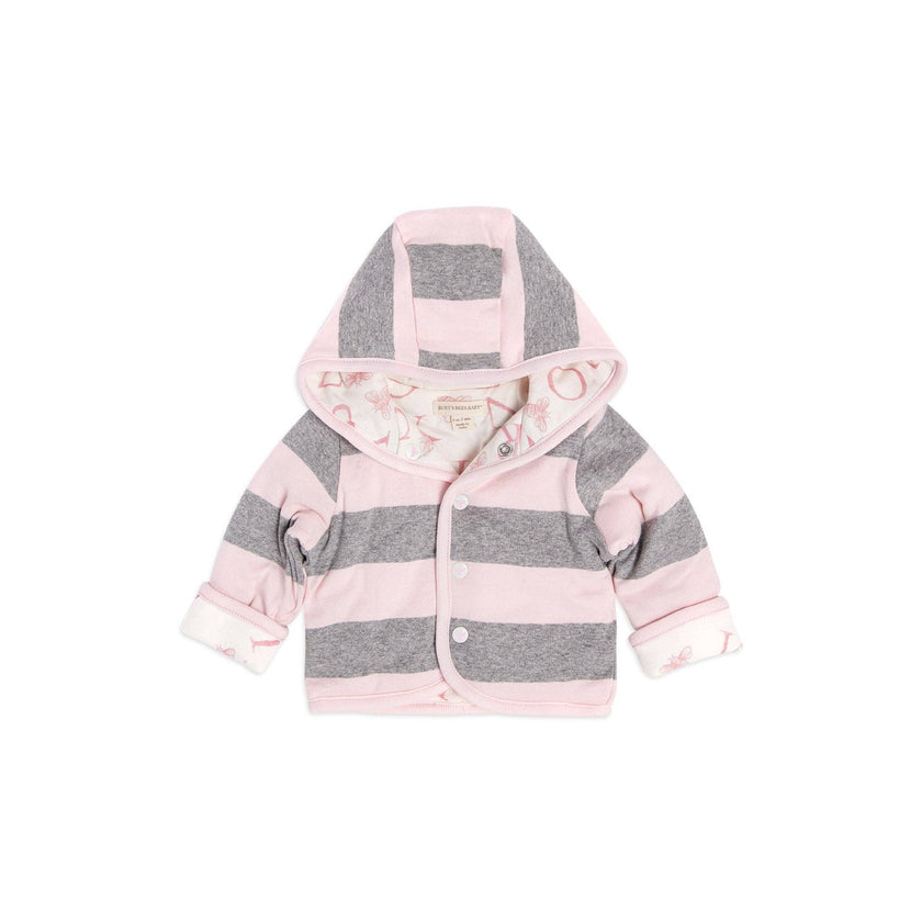 Watercolor A ''Bee'' C Reversible Jacket: Heather Grey