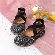 Toddler/Kid Crystal Round Toe Solid Shoe