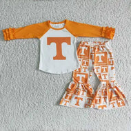 Tennessee Team Bell Bottom Pant Set