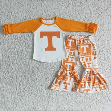 Tennessee Team Bell Bottom Pant Set