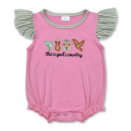 This is god's country fish deer duck baby boy romper
