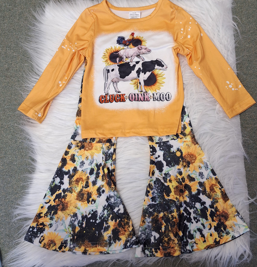 Yellow Sunflower Pant Set