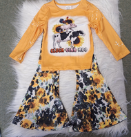 Yellow Sunflower Pant Set
