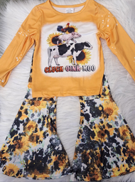 Yellow Sunflower Pant Set