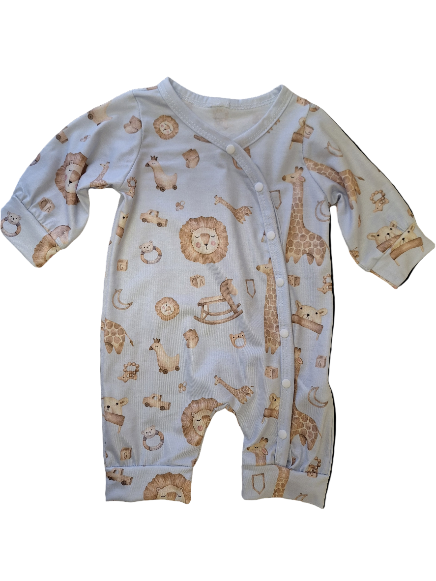 Wild Animal Baby Romper