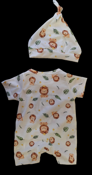2 PCS Lion Onesis with Matching Hat