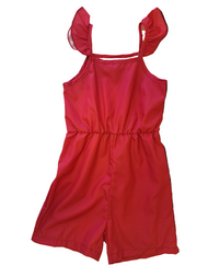 Red Shorts Romper