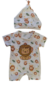 2 PCS Lion Onesis with Matching Hat