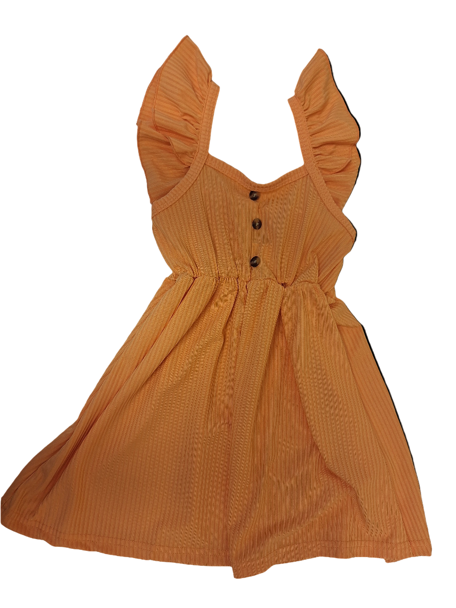 Girls Orange Summer Dress