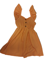 Girls Orange Summer Dress
