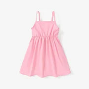 Pink  Sun Dress with Large Pink Bow on the Back