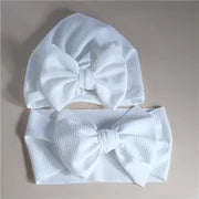 1Pc Solid Bow Decor Headband or Hat for Mom and Me