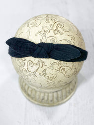 Knot Bow Headbands: Black