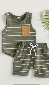 2 Pcs Boy Short Set
