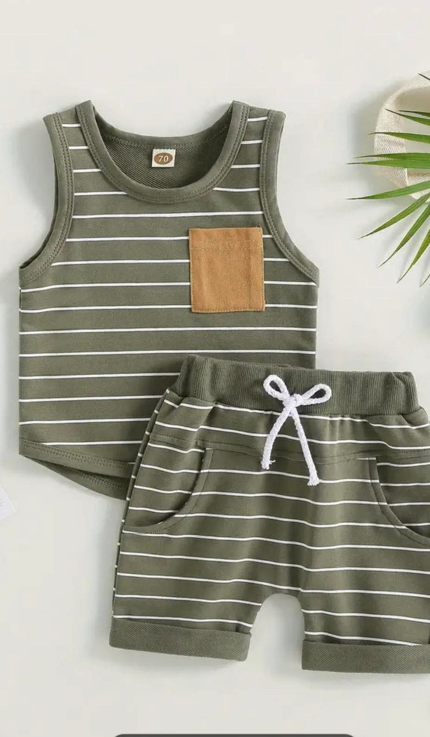 2 Pcs Boy Short Set