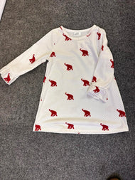 White with Red Elephants