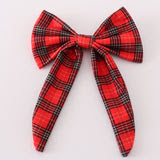 Red plaid girl hair sailor bow